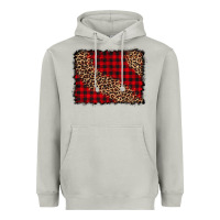 Moon Dust leopard buffalo plaid background Heavyweight Hoodie - CowCowDesign