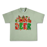 Oil Green Oh deer Reindeer Urban Heavy Tee - NancyCooperArtShop