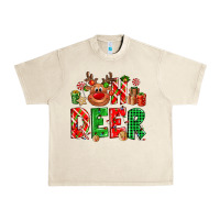 Sandshell Oh deer Reindeer Urban Heavy Tee - NancyCooperArtShop
