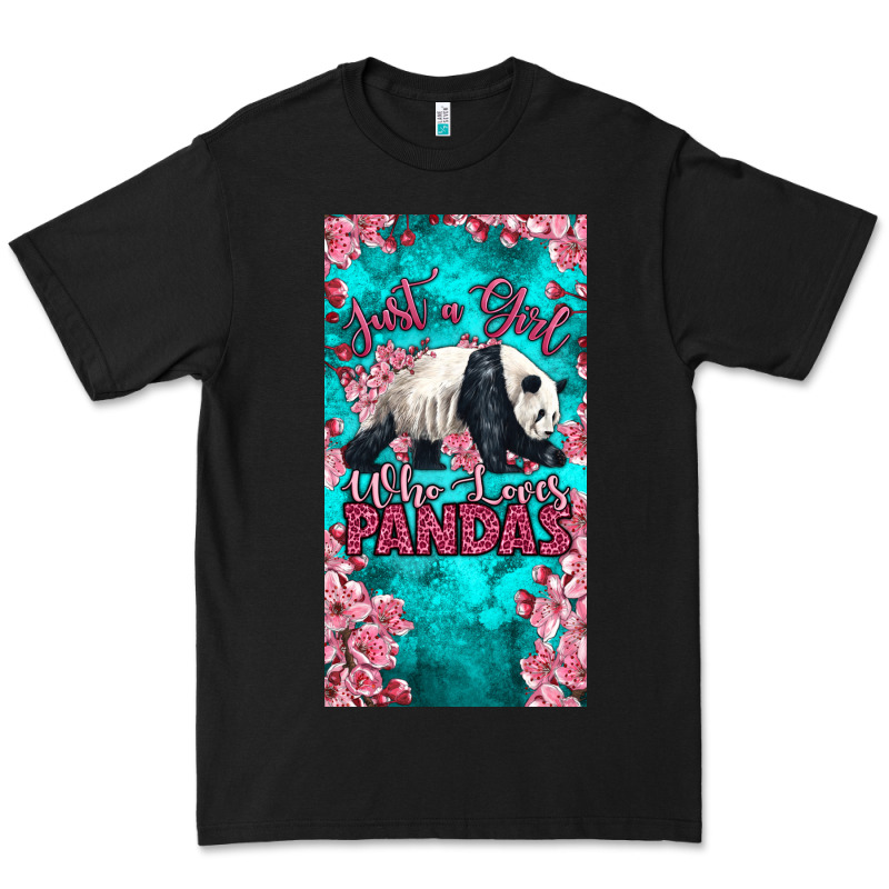 Just A Girl Who Loves Pandas Premium Tee by LillyAllenDesigns | Teevron