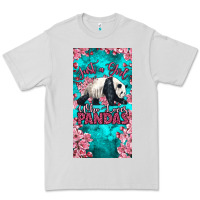 Dove Grey just a girl who loves pandas Premium Tee - LillyAllenDesigns