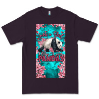 Plum just a girl who loves pandas Premium Tee - LillyAllenDesigns