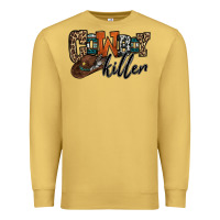 Antique Gold cowboy killer Premium Sweatshirt - OliviaCreatesArt