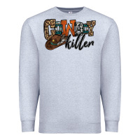 Heather Grey cowboy killer Premium Sweatshirt - OliviaCreatesArt