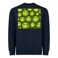 Navy st. patrick's day lucky face Heavyweight Sweatshirt - RanaPortraitStore