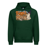 Forest Green Stay Spooky Urban Hoodie - CowhideDigitalArt
