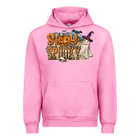 Fuchsia Pink Stay Spooky Urban Hoodie - CowhideDigitalArt