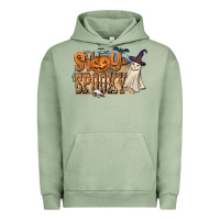 Pigment Oil Green Stay Spooky Urban Hoodie - CowhideDigitalArt
