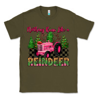 Army Green nothing runs like a reindeer Classic Tee - MaliasSmallBusiness