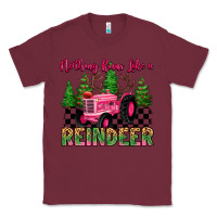 Burgundy nothing runs like a reindeer Classic Tee - MaliasSmallBusiness