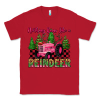 Red nothing runs like a reindeer Classic Tee - MaliasSmallBusiness