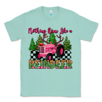 Seafoam nothing runs like a reindeer Classic Tee - MaliasSmallBusiness