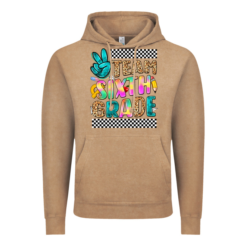 Team Sixth Grade Vintage Hoodie by NancyCooperArtShop | Teevron