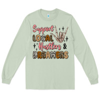 Matcha support local hustlers and dreamers Long Sleeve Tee - Artiststas