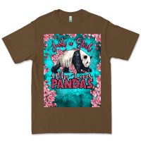 Cacao just a girl who loves pandas Premium Tee - LillyAllenDesigns