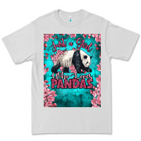 Dove Grey just a girl who loves pandas Premium Tee - LillyAllenDesigns