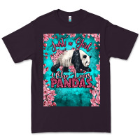 Plum just a girl who loves pandas Premium Tee - LillyAllenDesigns