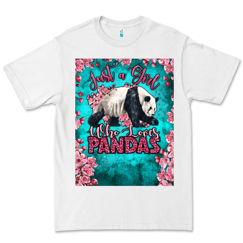 Just A Girl Who Loves Pandas Premium Tee by LillyAllenDesigns | Teevron