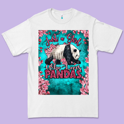 Just A Girl Who Loves Pandas Premium Tee Designed By Lillyallendesigns