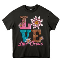 Asphalt valentines day love like jesus Heavy Core Tee - AdoDesignShop