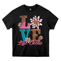 Black valentines day love like jesus Heavy Core Tee - AdoDesignShop