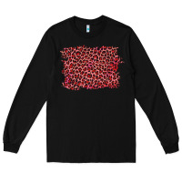 Black pink leopard background Long Sleeve Tee - RanaPortraitStore