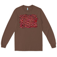 Chestnut pink leopard background Long Sleeve Tee - RanaPortraitStore