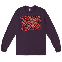 Plum pink leopard background Long Sleeve Tee - RanaPortraitStore