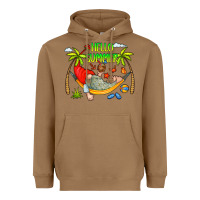 Toasted Coconut Hello Summer Heavyweight Hoodie - CowCowDesign