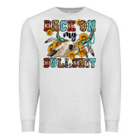 Oatmeal Heather back on my bullshit western olivia Premium Sweatshirt - OliviaCreatesArt