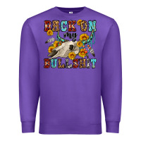 Purple back on my bullshit western olivia Premium Sweatshirt - OliviaCreatesArt