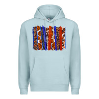 Blue Mist Basketball brushstroke Premium Hoodie - HowdyJamesFarm