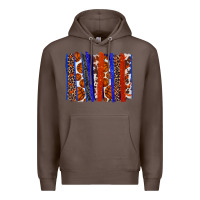 Coffee Basketball brushstroke Premium Hoodie - HowdyJamesFarm