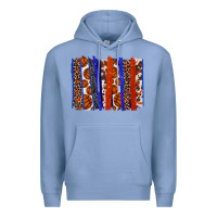 Colony Blue Basketball brushstroke Premium Hoodie - HowdyJamesFarm