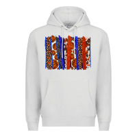 Dove Grey Basketball brushstroke Premium Hoodie - HowdyJamesFarm
