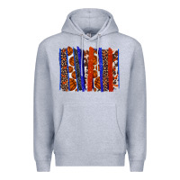 Heather Grey Basketball brushstroke Premium Hoodie - HowdyJamesFarm