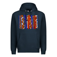 Navy Basketball brushstroke Premium Hoodie - HowdyJamesFarm