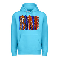 Ocean Blue Basketball brushstroke Premium Hoodie - HowdyJamesFarm