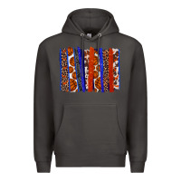 Smoke Basketball brushstroke Premium Hoodie - HowdyJamesFarm