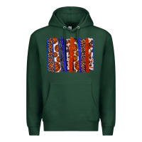 Sports Green Basketball brushstroke Premium Hoodie - HowdyJamesFarm