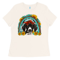 Bone german shorthaired pointer western rainbow Ladies Tee - Artiststas