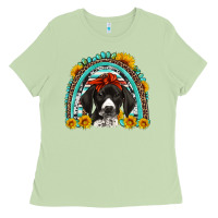 Matcha german shorthaired pointer western rainbow Ladies Tee - Artiststas