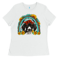 White german shorthaired pointer western rainbow Ladies Tee - Artiststas
