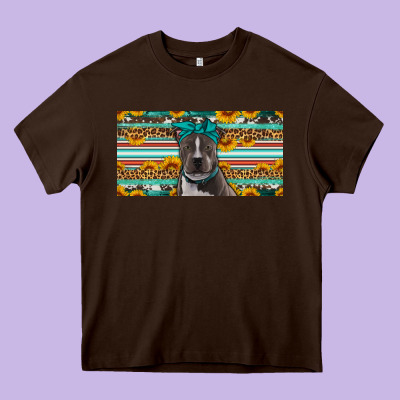 Pittbull License Plate Heavy Core Tee Designed By Artiststas