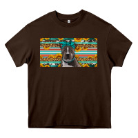 Chocolate Brown pittbull license plate Heavy Core Tee - Artiststas