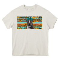 Cream pittbull license plate Heavy Core Tee - Artiststas