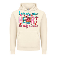 Vintage Artic i wear my heart on my sleeve Vintage Hoodie - NancyCooperArtShop