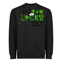 Black St. Patrick's Day One Lucky Cna Heavyweight Sweatshirt - RanaPortraitStore
