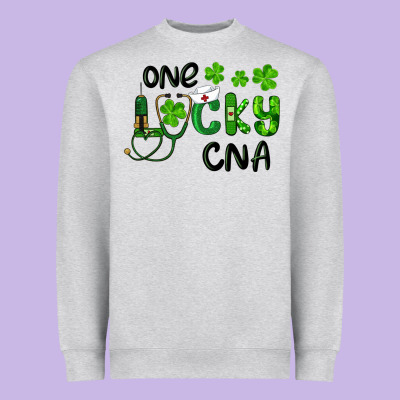 St. Patrick's Day One Lucky Cna Heavyweight Sweatshirt Designed By Ranaportraitstore