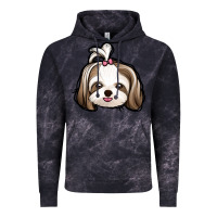Cloud Black shih tzu Vintage Hoodie - Jasminsmagicworld